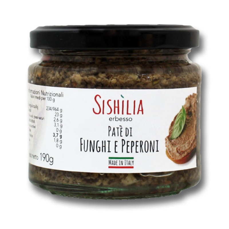 Patè Funghi e Peperoni 190 gr