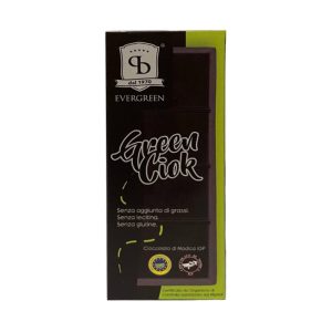 Green Ciok - cioccolata di Modica IGP con Pitsacchio di Bronte D.O.P